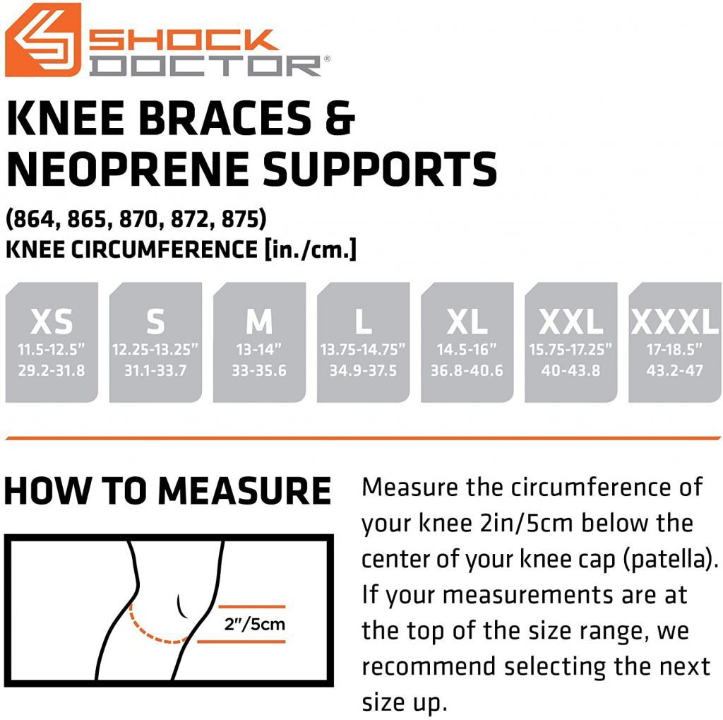 adjustable knee brace for large legs